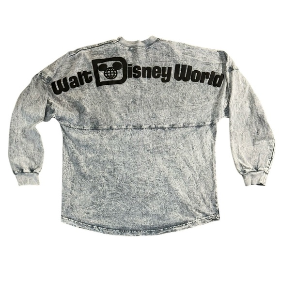 Disney Parks Walt Disney World Spirit Jersey Gray Mineral Acid Wash Women Medium - Picture 2 of 8